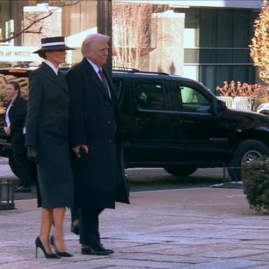 VIDEO: Trump departs Blair House for inauguration church service