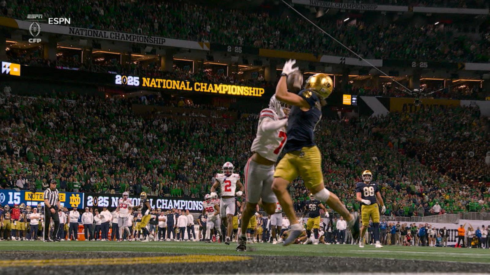 VIDEO: Ohio State defeats Notre Dame to win CFB National Championship