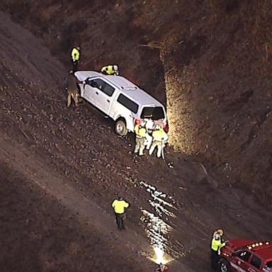 VIDEO: Fears of mudslides in Southern California after heavy rain