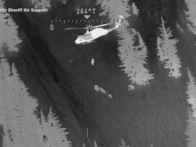 WATCH:  Heart-pounding rescue of 3 skiers caught on camera