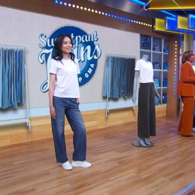 VIDEO: Shop the viral sweatpant-jeans trend