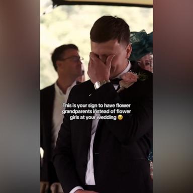 “They were honoured and excited to be part of the day,” wrote bride Faye Plunkett. “I don't think they were expecting George to be so emotional.”