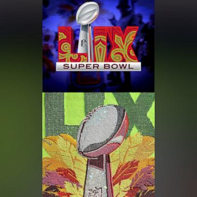 Tahj Williams is showcasing Blask Masking Indian culture and New Orleans culture with her intricate, hand-beaded creation of the Super Bowl LIX logo and theme art.