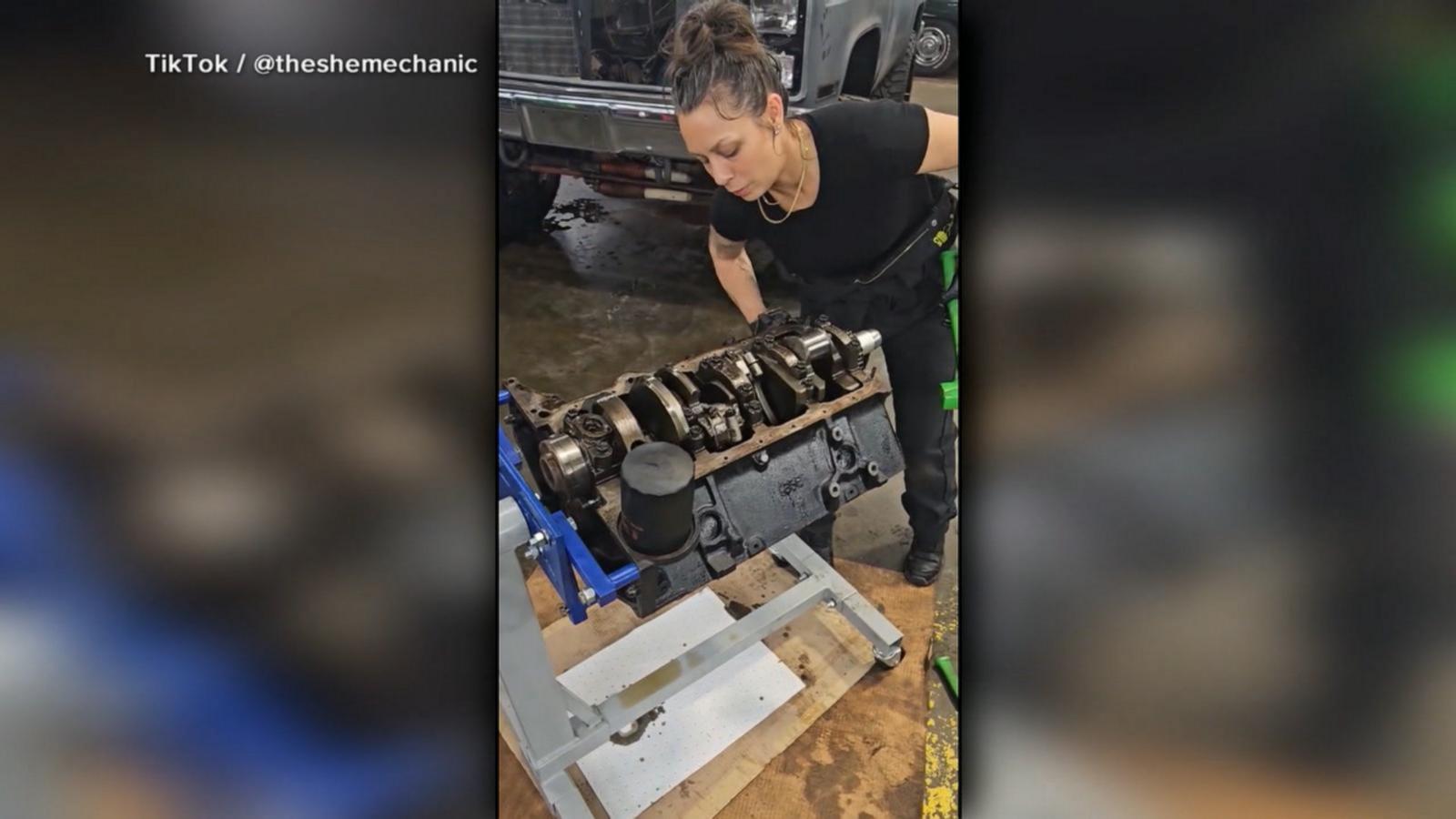 WATCH:  How social media helped fuel a female mechanic’s business