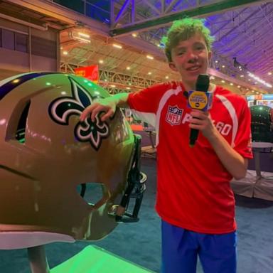 VIDEO: GMA kid correspondent Hayes Audler's Super Bowl week