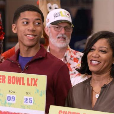 VIDEO: Deserving superfans surprised with tickets to Super Bowl