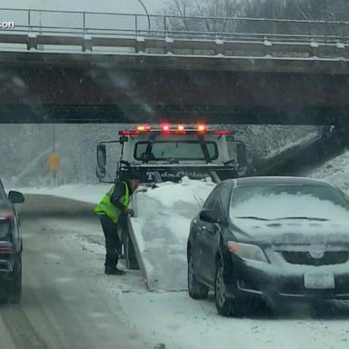 VIDEO: Storm slams Northeast and Midwest, bringing snow and dangerous ice