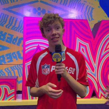 VIDEO: Kid correspondent goes behind the scenes at the Super Bowl