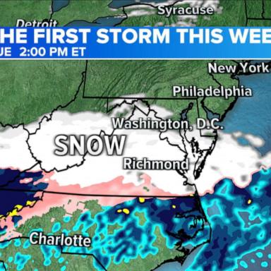 VIDEO: East Coast to get slammed by 3 straight storms