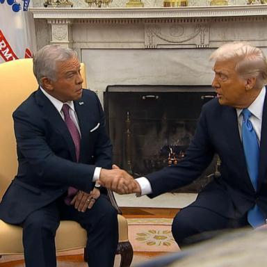 VIDEO: Trump pushes Gaza plan, meets with Jordan’s King Abdullah