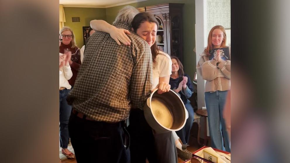 PHOTO: Maddy DeVita inherits her late grandmother's sauce pot after her uncle decided to gift it following his mom's passing at 96 in December.