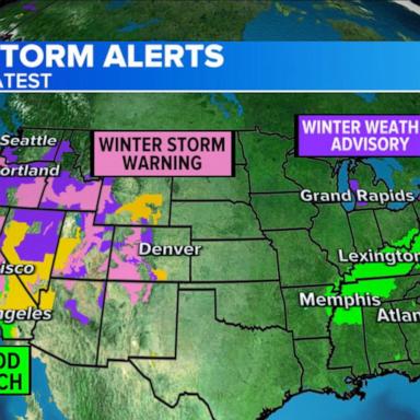 VIDEO: Coast-to-coast winter storms wreak havoc across US