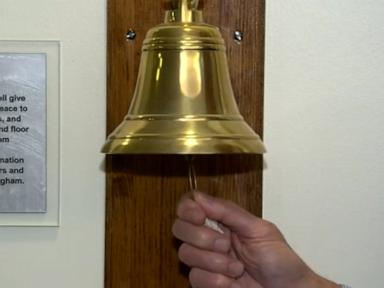 WATCH:  Cancer patient builds victory bell for hospital where he volunteers