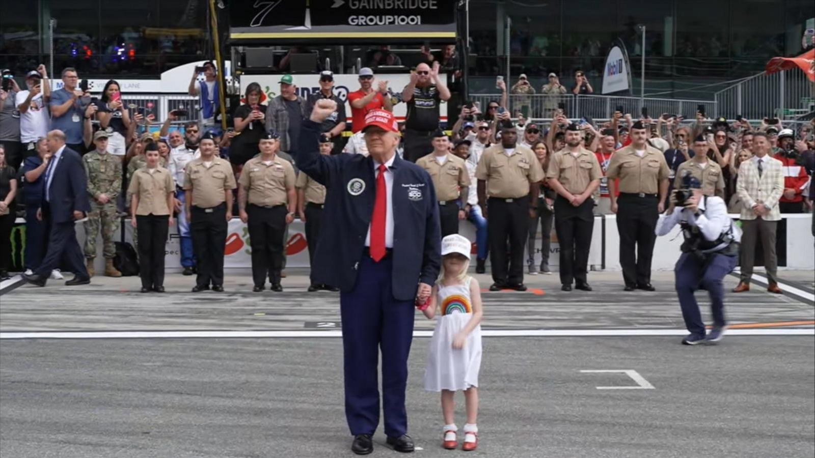 VIDEO: Trump takes victory lap at Daytona 500 as he overhauls government