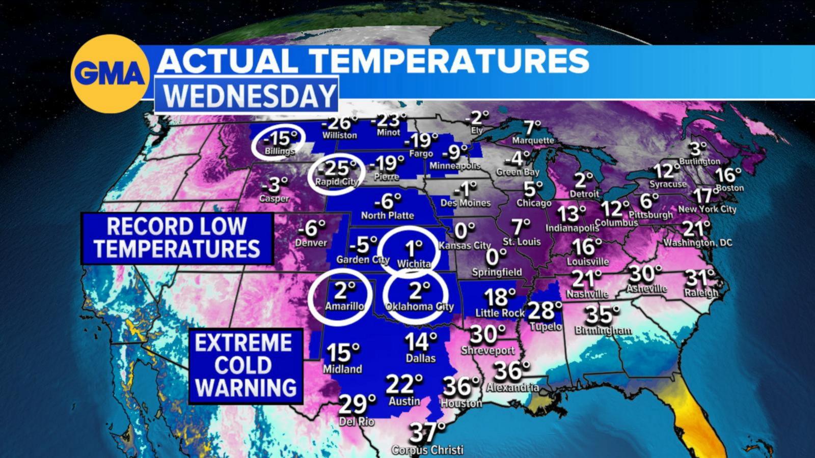 VIDEO: 100 million Americans in path of snow, brutal cold