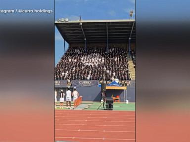 WATCH:   South African students create stunning crowd formations