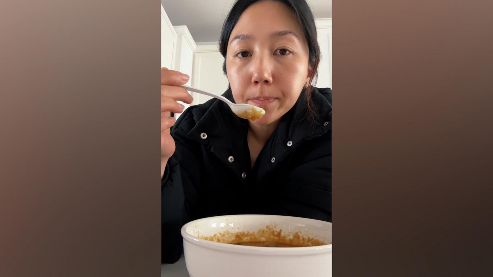 VIDEO: Woman eats last meal late husband cooked for her in emotional video