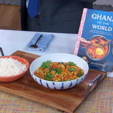 VIDEO: Food Network’s Eric Adjepong cooks his favorite dish 