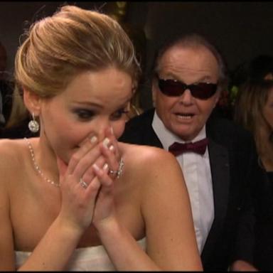 VIDEO: Remembering when Jennifer Lawrence was starstruck by Jack Nicholson at Oscars