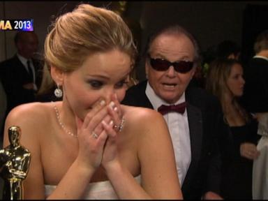 WATCH:  Remembering when Jennifer Lawrence was starstruck by Jack Nicholson at Oscars