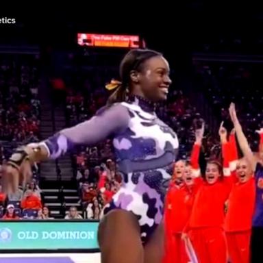 VIDEO: Clemson gymnast goes viral for landing 1st Biles skill in NCAA gymnastics history