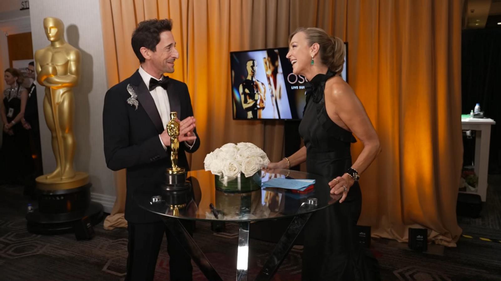 VIDEO: Backstage with the stars at the 2025 Oscars