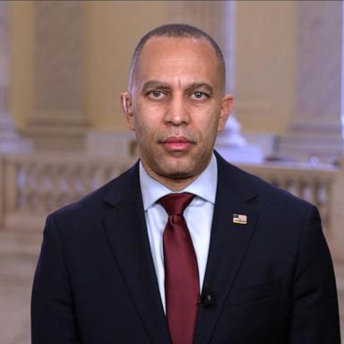 VIDEO: Minority Leader Jeffries reacts to Trump speech to Congress