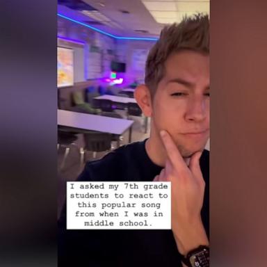 Shane Frakes, the teacher behind 7th Grade Chronicles on social media, asked his students to react to the song, which was popular when he was in middle school. Their responses did not disappoint.