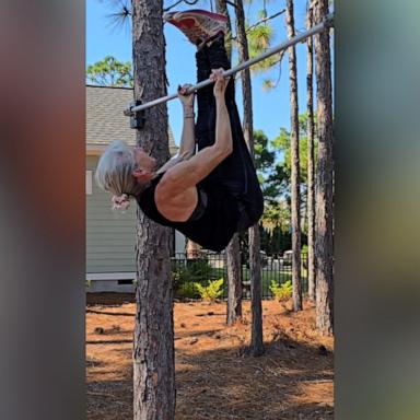 Ginny MacColl watched in awe as her daughter Jessie Graff competed on "American Ninja Warrior." She decided to get stronger too and did her first-ever pull up at age 63.