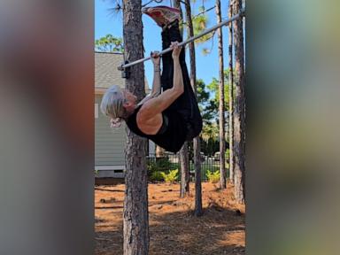 WATCH:  73-year-old woman does 17 pull ups after being inspired by daughter