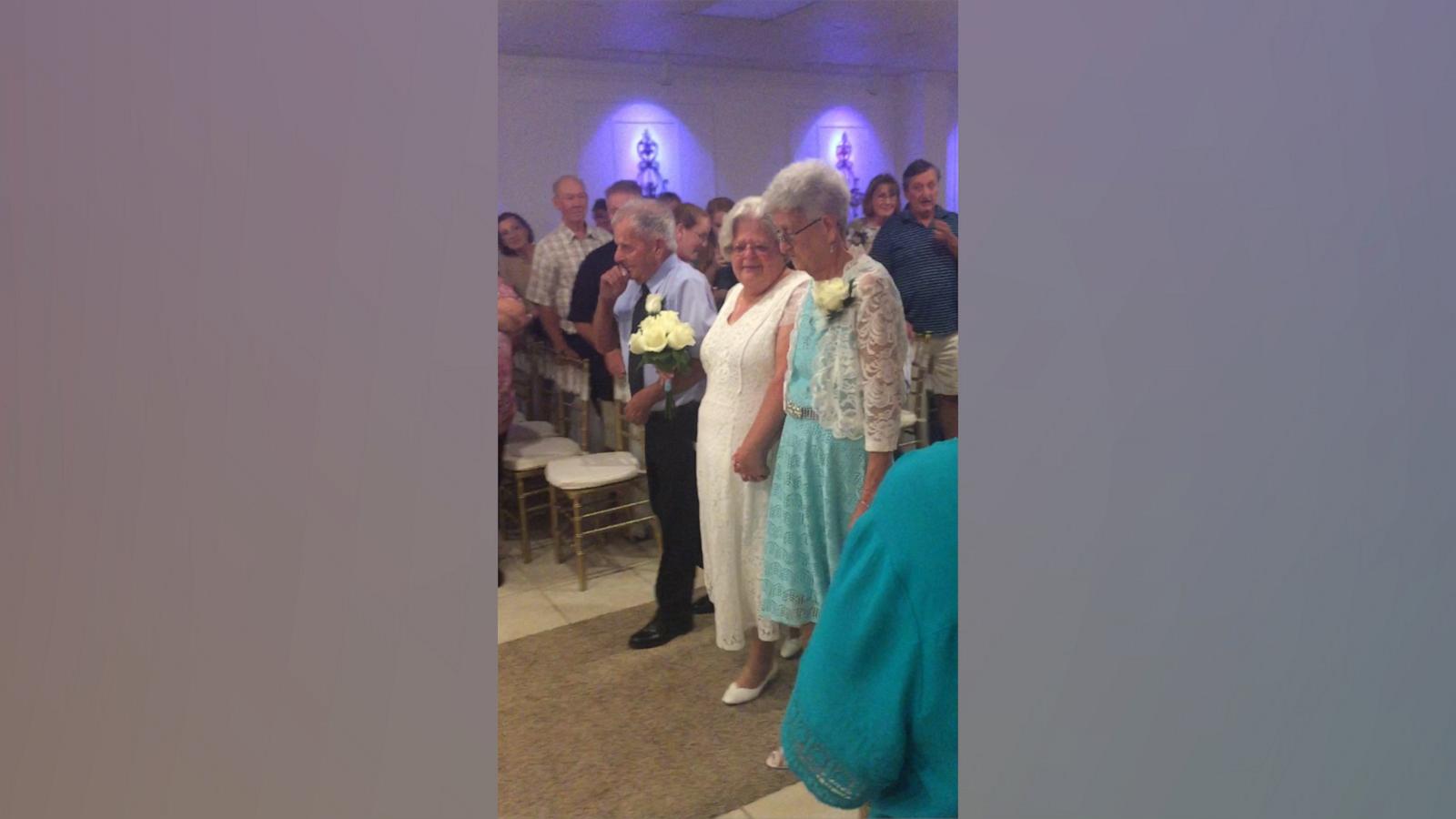 Kamryn Lander posted a sweet video on TikTok about her 83-year-old great-grandparents giving away their daughter Dianne at her wedding.