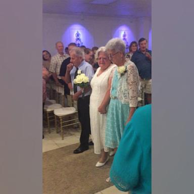 Kamryn Lander posted a sweet video on TikTok about her 83-year-old great-grandparents giving away their daughter Dianne at her wedding.