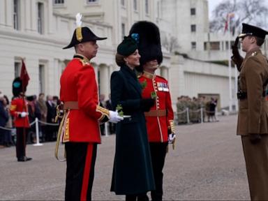 WATCH:  Princess Kate attends St. Patrick's Day parade in London