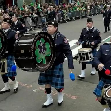 VIDEO: New York City celebrates St. Patrick's Day with annual parade