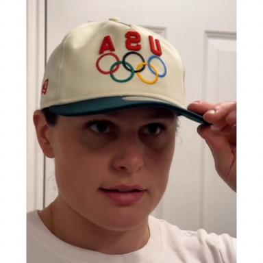 Ilona Maher questions whether her Olympic hat makes her look cool