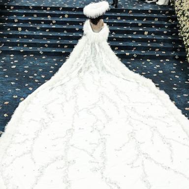 From Diana Ross' seemingly never-ending train to Shakira, Serena Williams, Simone Biles and more, here's how celebs embraced the train for this year's theme, "Superfine: Tailoring Black Style."