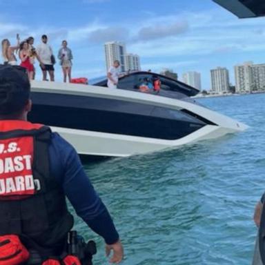 VIDEO: Over 30 people rescued from sinking yacht in Florida