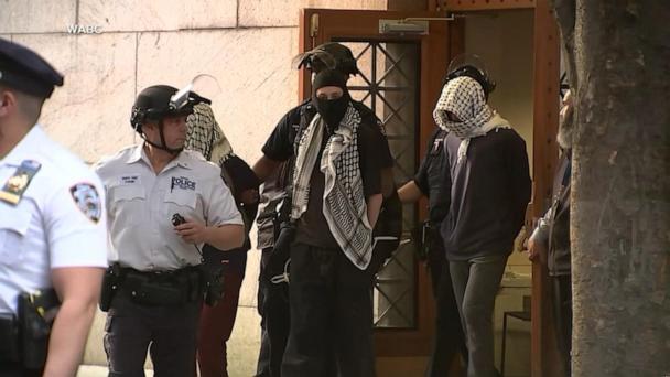 Pro-Palestinian protest erupts at Columbia University