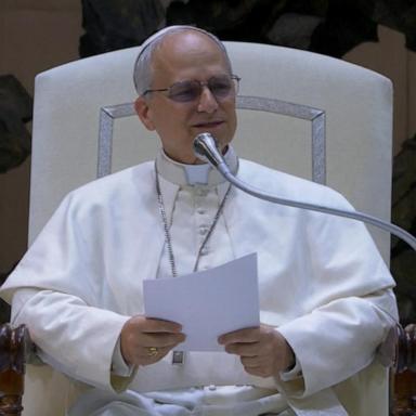 VIDEO: Pope Leo XIV meets the world press