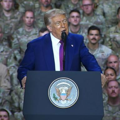 VIDEO: Trump visits troops in the Middle East