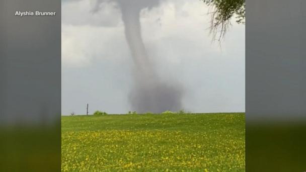 Tornadoes touch down in the Midwest