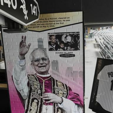 VIDEO: White Sox unveil new mural in honor of Pope Leo XIV