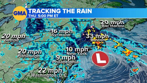 Nor'easter brings heavy rain to millions