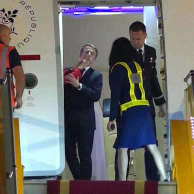 VIDEO: Macron responds after apparent shove from first lady caught on camera