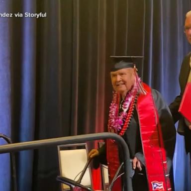 VIDEO: Great grandmother graduates from college