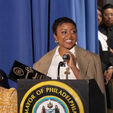 VIDEO: Quinta Brunson receives key to Philadelphia 