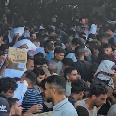 VIDEO: Humanitarian crisis in Gaza grows as thousands storm food aid warehouse