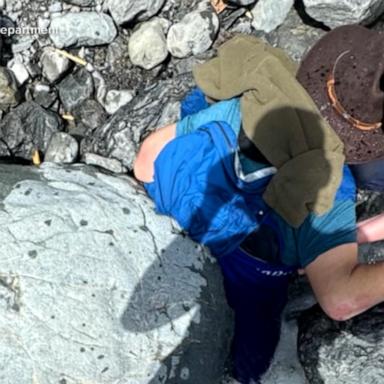VIDEO: Alaska man speaks out after being pinned for hours by 700-pound boulder