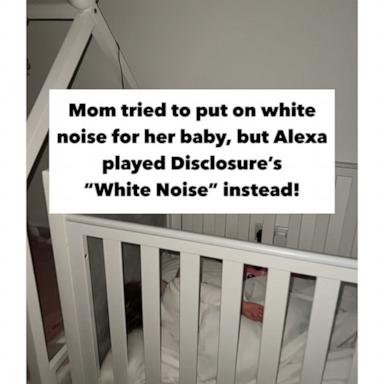 VIDEO: Mom tries to play white noise for baby but Alexa puts on Disclosure's 'White Noise'