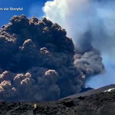 VIDEO: Tourists speak out after fleeing clouds of ash in Mt. Etna eruption